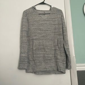 Heather grey hooded shirt